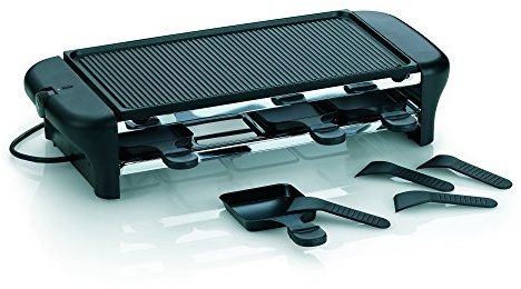 Kela 64002 Appareil à Raclette Électrique avec Grill 8 Personnes Aluminium Anti-Adhésif ‘Chalet’