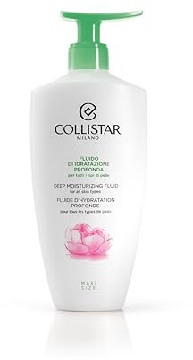 Collistar Fluido Idratazione Profonda, Crema Corpo Idratante, Idratazione 72h, Effetto Detox, Texture Leggera, Adatto a Tutti i Tipi di Pelle, 400 ml