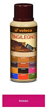 Veleca TIVAL COLOR TINGILEGNO Rosso - ml. 250 - TINGENTE PER LEGNO DA INTERNO