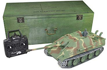 Amewi U.S. M41A3 Walker Bulldog Panzer - RC Ferngesteuerter Panzer mit SCHUSS & Rauch & Sound - Funktion!! Massstab 1:16 +Mit Munition und Akku +Ready-to-Drive in Holzbox!