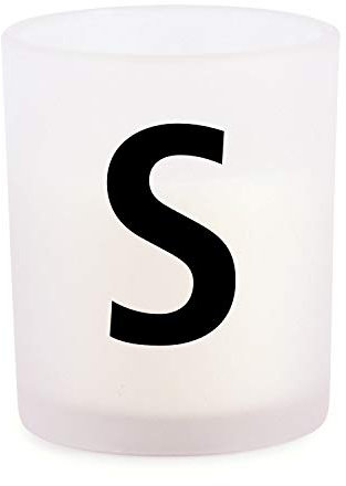 pajoma® Duftkerze Letters im Glas, mit Duft, H 8 cm, Kerze mit Buchstabe, Geschenkidee (S)