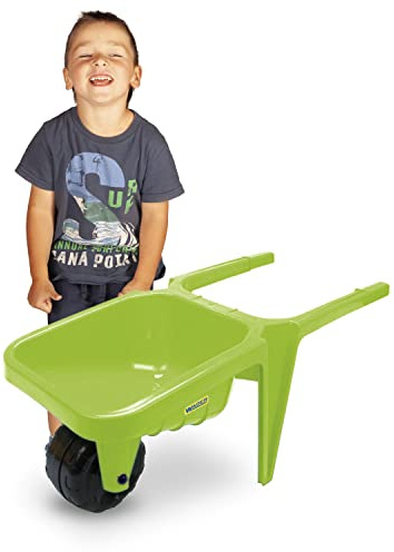 Wader 74804 Gigant Green Wheelbarrow, Maximum Load 100 kg, Approx. 77 x 34 x 32 cm, from 12 Months, Ideal for Garden, Sandpit, Beach or as a Gift for Creative Play