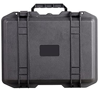 Werkzeugkasten Kunststoff, Asudaro Wasserdichter Werkzeugkasten mit Stoßfester Schaumstoffpolsterung Autoreparatur-Aufbewahrungsbox, Tragebox zur Werkzeugaufbewahrung,Schwarz