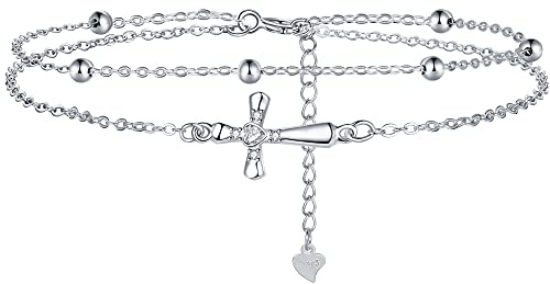 Lydreewam Lebensblume Auge Kreuz Lotus Keltischer Elefant Mond Stern Armband Silber 925 für Damen, Armkette für Weihnachten Muttertag Geburtstag Valentinstag, verstellbare 17+4cm