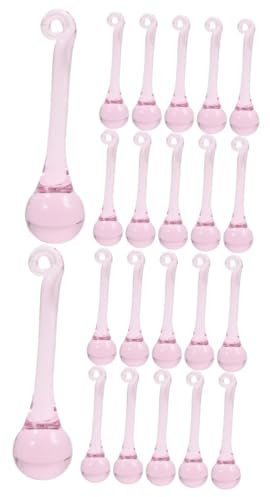Yardwe 20stücke Teiliges Kristallanhänger Für Kronleuchter Hängende Deko-Elemente Aus Kristall Ornament Für Hochzeiten Weihnachten Und Garten Prismatische Kristalle Für