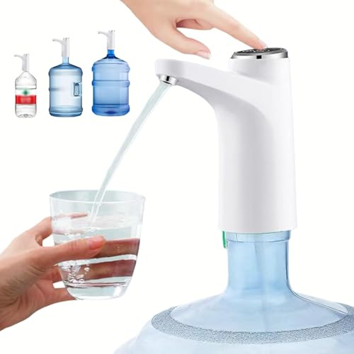 Topyond Wasserflaschen Pumpe, Elektrischer Wasserspender,Mini Wasserspender | Intelligenter Kabelloser Wasserspender, Automatische Trinkwasserpumpe Für Schlafzimmer, Kinder Und Den Gebrauch Am Bett