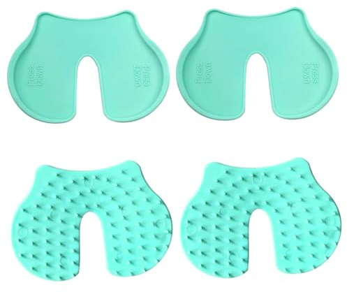 Tappetini Ausilio Iniezione Antidolorifici Riutilizzabili 4 Pezzi | Supporto Pressione Ferma, Materiale Tpee Verde Chiaro, Design Accattivante per Uso Domestico