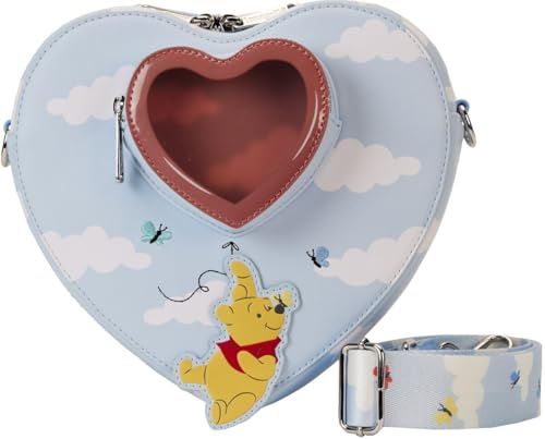 Winnie the Pooh Femme Loungefly Balloons Heart Crossbody Bag Standard Bandoulière, Multicolore, Taille Unique