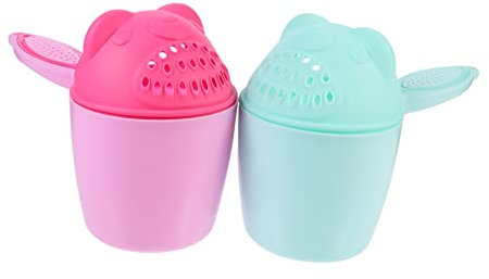 Cabilock 2St Shampoobecher tragen Baby-Badebecher Baby-Badelöffel Kindershampoo Badewasserspüler Babydusche Wasserkelle EIN Bad nehmen Shampoo-Löffel Duschgel Kleinkind pp