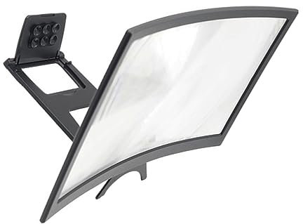VILLFUL Bildschirmlupe Für Mobiltelefone Mit Halterung Aus Sicherem Material Klarheit Beim Videoschauen Tragbar Und Praktisch