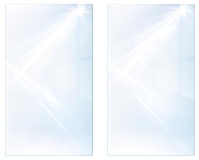 DarHaus Spishällslock, 2 x 35 x 52 cm, keramikskydd, universellt skydd, hällar, glas, induktionshällsskydd dekorativ skärbräda, stänkskydd, transparent