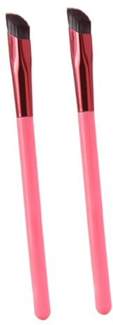 WOONEKY Pinceaux à Sourcils en Fibres Artificielles Brosse Professionnelle en Plastique Lot de 2 Adaptés pour Maquillage des Yeux et Sourcils pour pour Femmes et Filles