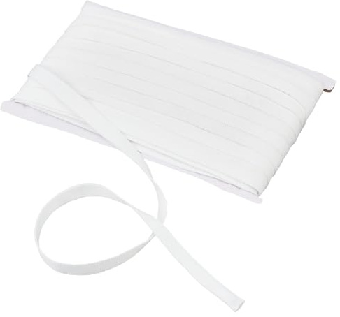 NBEADS 33 iarda di Stecca per Corsetto, 10mm Cover Stecca Poliestere Cucito Accessori per Indumenti Strumento per Steccatura Reggiseno per Corsetti Abiti Da Sposa Abiti Da Sera Lingerie, Bianco