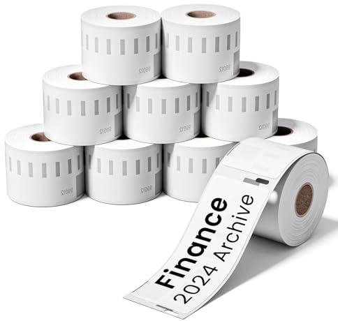 10 Rolls 99012 36mm x 89mm Address Labels Compatible with Dymo S0722400