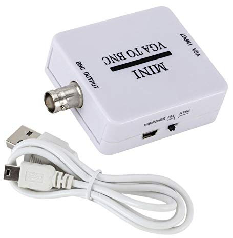 Mini VGA to BNC Video Converter Adapter Conversor Switcher For HDTV Monitor