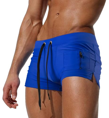 LikeJump Men Swim Shorts Briefs Swimsuits Board Surf Trunks Swimsuits Bikini Bottom