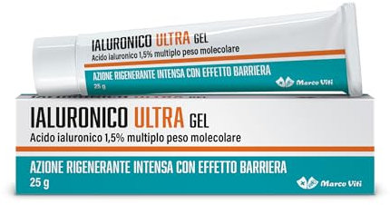 Marco Viti - Ialuronico Ultra Gel, 25 g, Acido Ialuronico 1,5%, Idratazione Profonda e Protezione, Azione Rigenerante Intensa, Effetto Barriera Contro Agenti Esterni, Texture Leggera