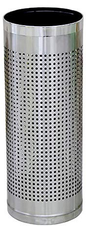 YYBOES Umbrella Stand, Stainless Steel Umbrella Bucket Round Hanging Umbrella Barrel Wrought Iron Household Umbrella Bucket Hotel Rain Gear Storage Rack Umbrella Stand Stand Col