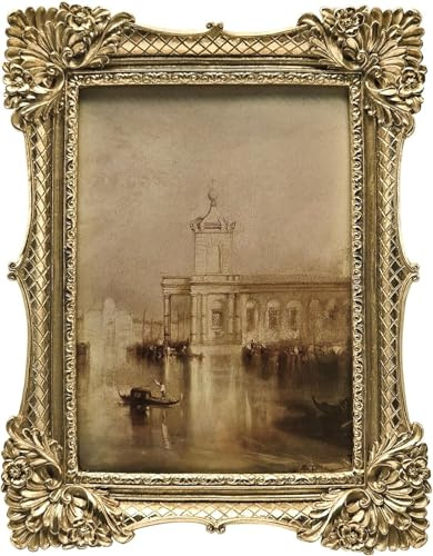 5x7 Vintage Picture Frame, Antique Gold