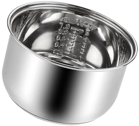 Inre krukor i rostfritt stål med jämn värmebas slitstark non-stick ersättning inre skål för riskokare riskokare tillbehör