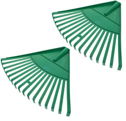 UPKOCH 2 pezzi Rastrello da in Plastica Sostitutiva per Pulizia Foglie e Rami Secchi Utensile Leggero e Multifunzionale per Aiuole e Cortile