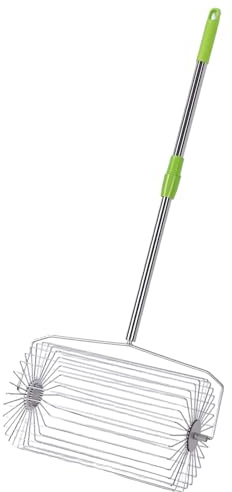 Oreilet Rouleau Supérieur de Cueilleur de Balles de Tennis, Ramasseur de Fruits Polyvalent, Rouleau de Collecte de Noix, Outil de Jardin pour Châtaignes, Noix Pécan, Boules Gomme (L)