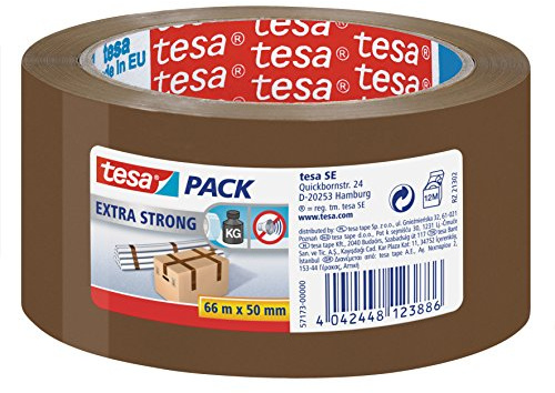tesa Emballer Lot de 1 rubans de fermeture PVC ultra résistant 66m x 50mm
