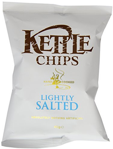 Kettle Chips Lightly Salted Crisps 40 g (Pack of 18)