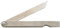 Format Fausse Équerre Métallique 3tlg. 500 x 25 x 5 mm - Règle Articulée en Métal