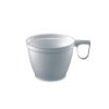 300 Einweg Kaffeetasse weiß mit Henkel 180ml aus Kunststoff Einweggeschirr