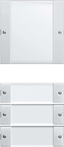 Gira 213403 Wippenset 4-Fach Beschriftungsfeld System 55, klar reinweiß