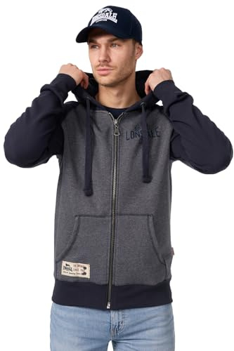 Lonsdale London Slough sweatjacka med huva för män