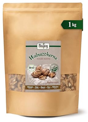 Biojoy EKO-Valnötter halvor (1 kg), skallösa (Juglans regia)