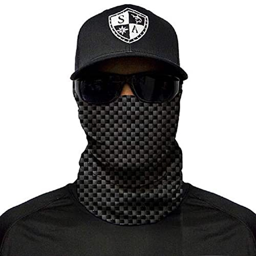 SA Fishing Face Shield Multifunktionstuch - verschiedene Designs - Halstuch, Schlauchtuch, Bandana, Sturmhaube, Halswärmer und Schlauchschal für Motorrad, Fahrrad, Ski, Wandern, Angeln und Outdoor