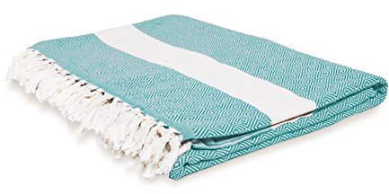 Lumaland Baumwoll-Tagesdecke aus 100% Baumwolle ca. 200 x 240cm | Premiumqualität, extra weich und flauschig, vielseitig einsetzbar, hohe Langlebigkeit | Waschbar und trocknergeeignet [Mintgrün]