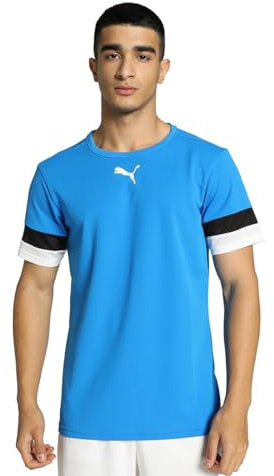 PUMA Men's Shirt teamRISE Jersey, Electric Blue Lemonade-Puma Black-Puma White, 3XL