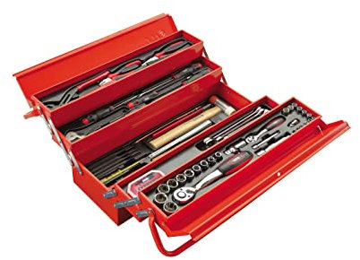 Sam Outillage COMPOSITION DE 113 OUTILS AVEC CAISSE A OUTILS METAL
