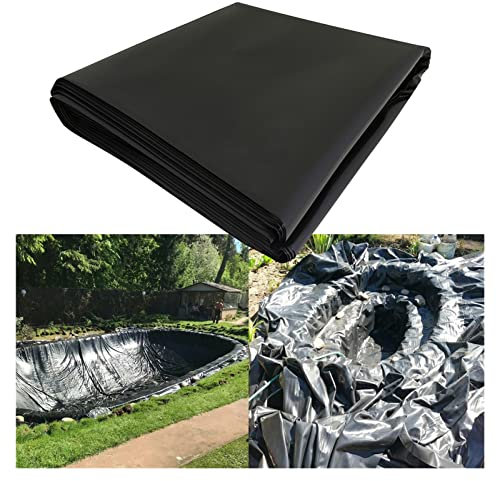 Doublure de Bassin 4m x 3m Bassin de Jardin préformé Flexible imperméable résistant à la déchirure, pour Fontaine de Jardin d'eau de Petit Bassin Koi (Couleur : Noir, Taille : 9x20m) (Noir 9x20m)