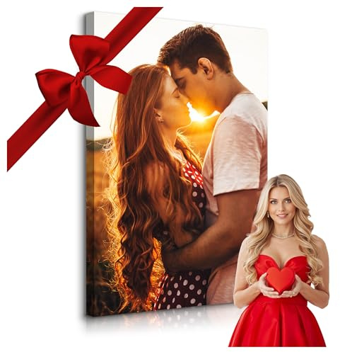 Muralo Personalisierte Leinwand mit eigenem Bild, Wandbild - 70x100 cm | Foto-Leinwandbild, hochauflösender Druck, lebendige Farben - ideal für Wohnzimmer und Schlafzimmer, Ein Geschenk fürs Leben