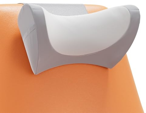 PouHenier.jh Ergonomic Headrest Pillow for Recliner Chair Sleeping Neck Support, Memory Foam Head and Neck Cushion Pillow with Adjustable Velcro for Sofa, Couch, Office Chair, Side and Rear Pockets