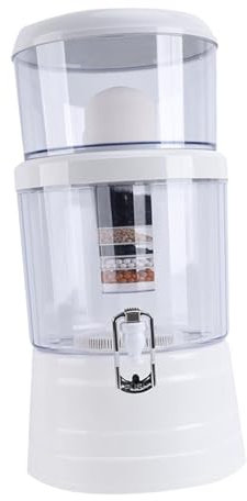 Colcolo Dispenser per depuratore d'Acqua Depuratore d'Acqua 16L Depuratore in Ceramica Elemento Rubinetto Depuratore d'Acqua Bollitore per Appartamento