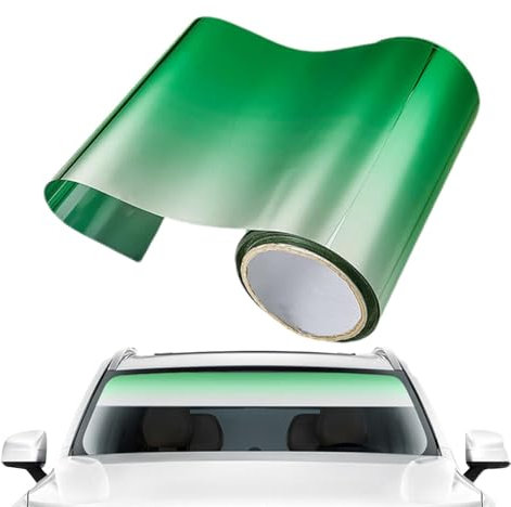 Streysisl Film de protection pour pare-brise de voiture, film de protection solaire pour pare-brise, bandes de pare-brise, résistant à la chaleur, autocollant, imperméable