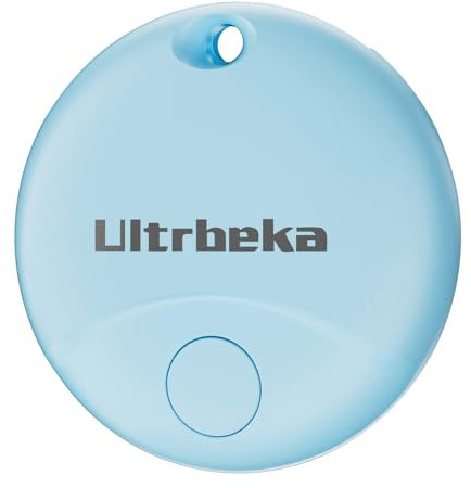 Ultrbeka Air Localizzatore, Tracker Tag 1 pezzi, Compatibile con Apple Dov'è (solo iOS), Trova Oggetti e Chiavi, Bagagli, Valigie, Portafogli, Impermeabile IP67, Batteria Sostituibile blue