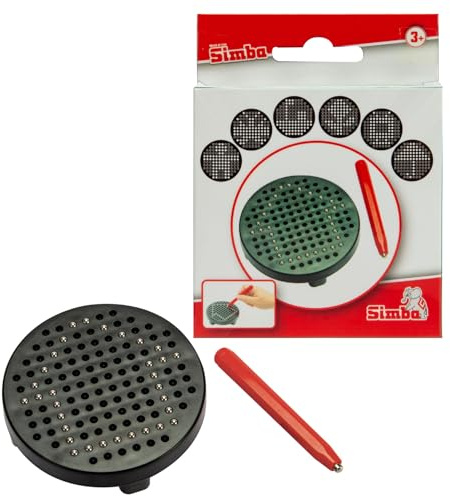 Simba Magnetpad, 120 Kugeln, mit Stift, Anti Stress Spielzeug, Zeichenpad, Malpad, ab 3 Jahren