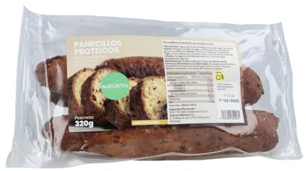 Panecillos proteicos keto - baguette | 320 g | Naturitas Essentials | Panecillos keto altos en proteína | Bajos en carbohidratos | Panes