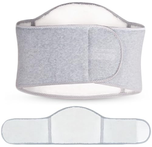 iEasey Damen Herren Wolle Nierenwärmer Rückenwärmer mit Klettverschluss Taille Unterstützung Wärmeschutz Gürtel Thermische Nierenschutz Nierengurt Bauchwärmer Wärmegürtel Taillengürtel Lendenwärmer