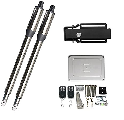 Motor Puerta Corredera, 30 0KG Accionamiento automático de la puerta de la puerta de giro con control remoto Bloqueo eléctrico Luz de advertencia Operador de puerta de la puerta del operador del motor