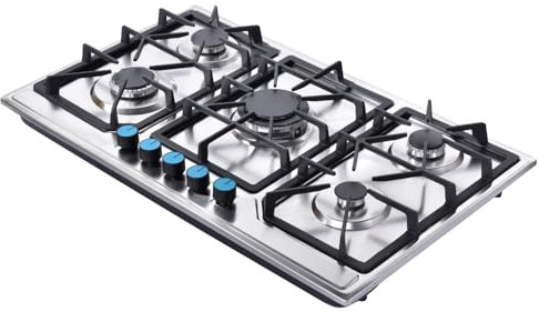 -Fornello, Forno per interni, Bruciatori a piastre in acciaio inox | Fornello da cucina multifunzionale, di protezione termocoppia per cucinare in cucina in interni