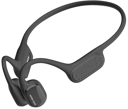 Open-Ear Knochenleitungs-Kopfhörer, IP68 wasserdicht für Schwimmen & Sport | Offene Knochenleitung, integrierter 32GB MP3, BT5.3, IP68, 8h Akku, nur 32g, ideal für Schwimmen & Sport