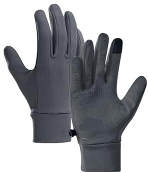Handschuhe Zum Klettern Wanderhandschuhe, ultraleicht, rutschfest, atmungsaktiv, Kletterhandschuh, tragbar, for den Außenbereich, for Herren, Winter, Radfahren, Laufen, Sporthandschuhe(Gray,XL)
